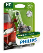 Halogenlampa PHILIPS LongLife EcoVision H11 PGJ19-2 - bmw, honda, dacia, land rover, jeep, volvo, subaru, alpina, suzuki, iveco, renault, infiniti, do