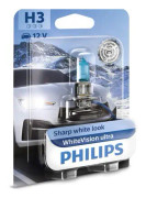 Halogenlampa PHILIPS WhiteVision ultra H3 PK22s - bmw, rover, honda, land rover, jeep, subaru, volvo, ssangyong, plymouth, alpina, suzuki, saab, iveco