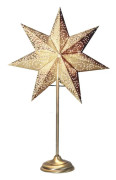 Antique mini stjärna på fot guld 55cm