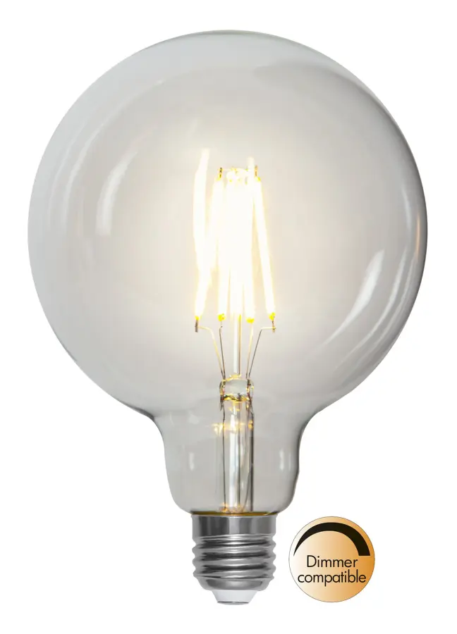 Illumination LED Globlampa G125 E27 2700K 806lm dimbar