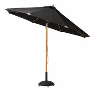 Pomino Parasoll Black/Teak Ø330