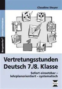 Vertretungsstunden Deutsch 7./8. Klasse
