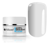 24 gram akrylpulver - Silcare - Sequent Acryl Lux - Clear