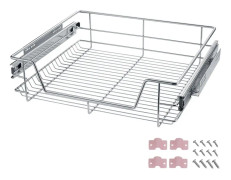 Trådback med teleskopskena - 60 cm, per styck