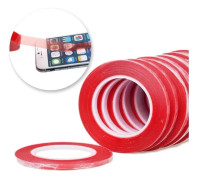 Dubbelhäftande tejp till mobiler/surfplattor (transparent) 5mm
