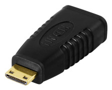  Adapter HDMI ho till mini HDMI ha Svart