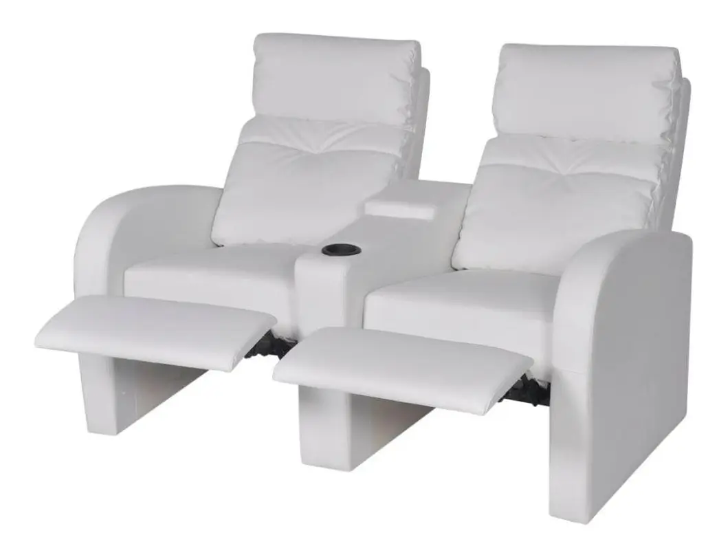 Biosoffa 2-sits konstläder vit