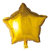 Folieballong Stjärna 46cm Guld