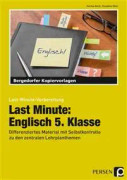 Last Minute: Englisch 5. Klasse