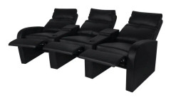 Biosoffa 3-sits konstläder svart