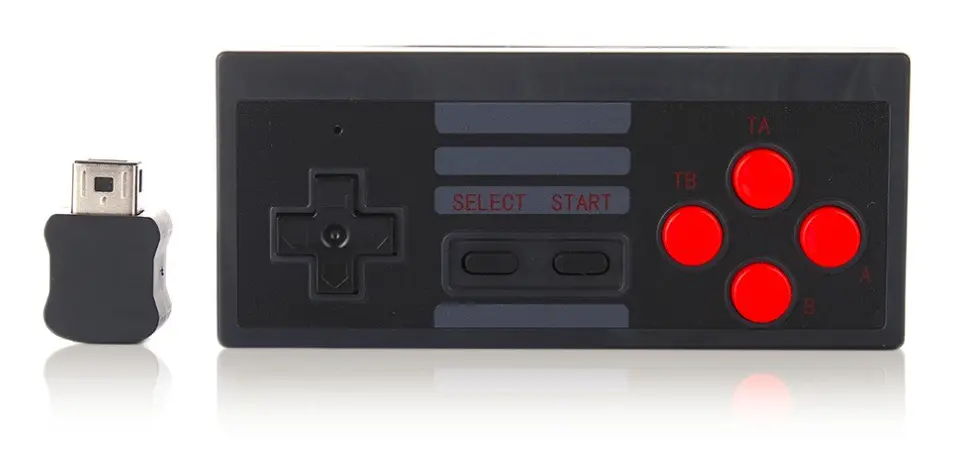 Trådlös Turbo Spelkontroll för NES Mini Classic - Svart