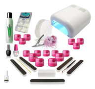 XXL Start Kit med Syrafri UV gel, inkl UVlampa