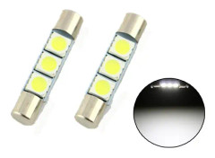 C5W 28mm Led 6000K spollampa smal modell 2-pack