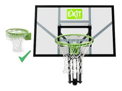 Exit Vägghängd Basketkorg med Dunkring Svart/Grön