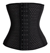 Träningskorsett / Waist Trainer för Timglasfigur, 3XL - Svart