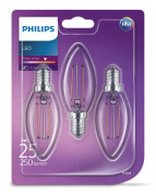 Philips Kronljuslampa LED 3 st Classic 2 W 250 lumen 929001238373