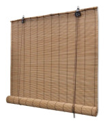 vidaXL Rullgardin i bambu 120 x 160 cm brun