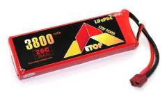 6.6V 3800mAh - 20C - Etop LiFePo4-deans