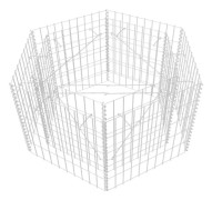 vidaXL Hexagonal planteringsgabion upphöjd 100x90x50 cm
