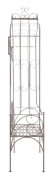 Trädgårdsbänk 122 cm järn antikbrun