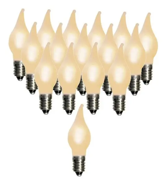 16 st LED-lampor till Julgransbelysningar Elsnåla E10