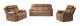 OWENS Reclinersoffa 2-sits Elektrisk Brun