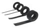 Hebotec 11-KE10001FRT Kardborreband för paketering Statisk del och fleecedel (L x B) 1000 mm x 10 mm Svart 1 m
