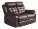 OWENS Reclinersoffa 2-sits Elektrisk Mörkbrun