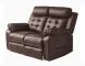 OWENS Reclinersoffa 2-sits Elektrisk Mörkbrun