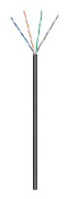 Goobay 57196, 100 m, Cat5e, U/UTP (UTP), Svart