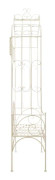 Trädgårdsbänk 122 cm järn antikvit