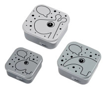 Done By Deer Snack Box 3-pack Contour (Grå)