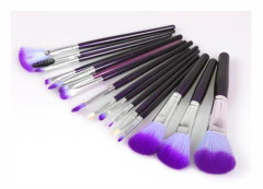 Makeup brush set 16 st olika make up penslar i fin mjuk väska