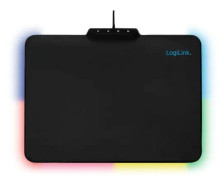 LogiLink ID0155, Svart, Monokromatiskt, Gummi, USB-ström, Spelmusmatta