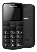 Panasonic KX-TU110 - Telefon - dual-SIM - microSD-kortplats - LCD-display - 128 x 160 pixlar - bakre kamera 0,08 MP - svart