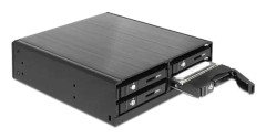 Delock 5.25" Mobile Rack for 4 x 2.5" SATA HDD / SSD - Hållare för lagringsenheter - 2.5"