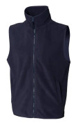 Henbury Mens ärmlös Microfleece Anti Pill Lightweight Showerproof Shell Jacket / Bodywarmer