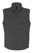 B & C Traveller+ Full Zip Fleece Top utan ärmar för män