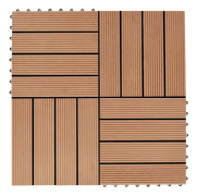 Medina Trall 22 st 30x30 cm 2 kvm WPC teakfärg