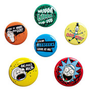 Rick and Morty, 6x Pins - Mix