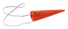Morotsnäsa med gummiband - orange
