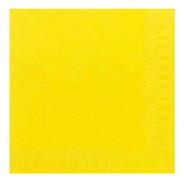 Servett 33x33cm 3-lager Gul 125st/fp
