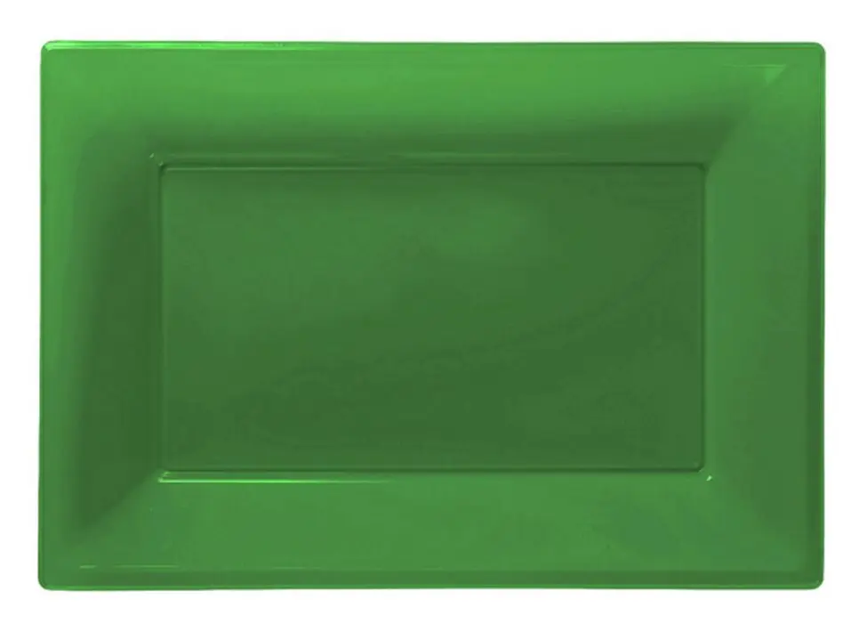 Amscan Rektangulära serveringsfat av plast (3 st)