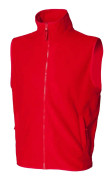 Henbury Mens ärmlös Microfleece Anti Pill Lightweight Showerproof Shell Jacket / Bodywarmer