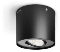 Phase single spot black 1x4.5W SELV