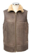 Eastern Counties Leather Harvey fårskinnsväst för män