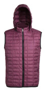 2786 Honeycomb Zip Up Hooded Gilet/Bodywarmer för män