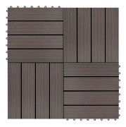 Medina Trall 22 st 30x30 cm 2 kvm WPC mörkbrun