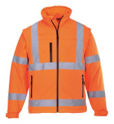 Portwest Unisex Hi-Vis Safety Softshell-jacka
