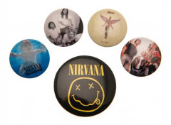 Nirvana Set med knappmärken (6 stycken)